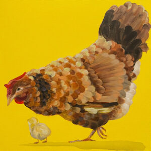 Mother Hen - Square Print